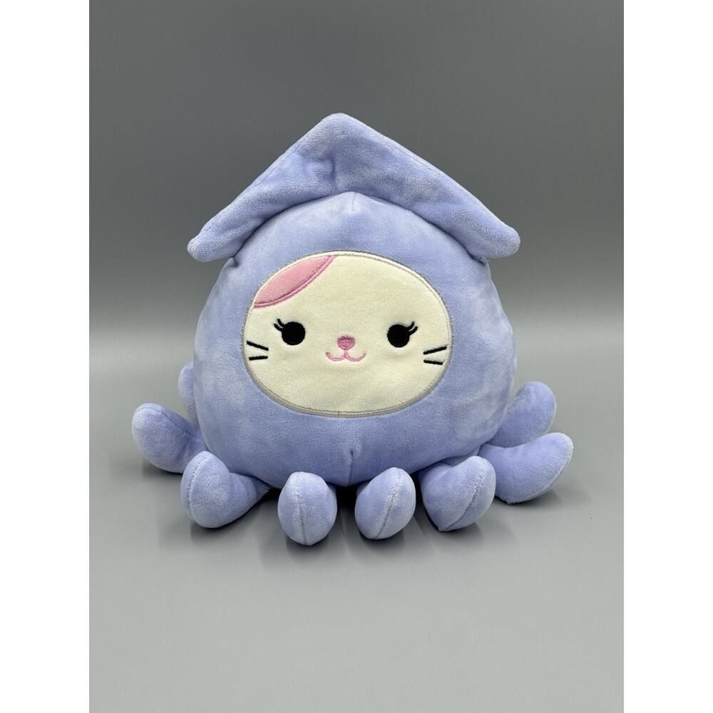 Squishmallows Karina The Kitty Cat in Lavender Stacy The Squid Costume Plush